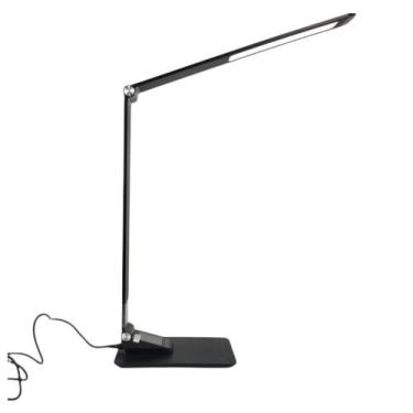 Imagem de Luminaria Relogio Calendario Slim Touch Carrega Celular Led Dobravel T