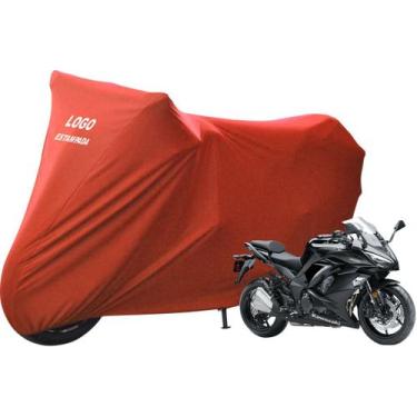 Imagem de Capa De Cobrir Moto Kawasaki Ninja 1000 Não Risca Pintura - Mz, Vermel