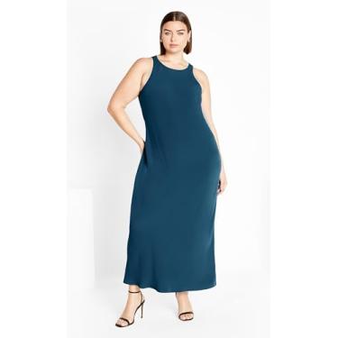 Imagem de CITY CHIC Vestido plus size, frente única, Poseidon, 52