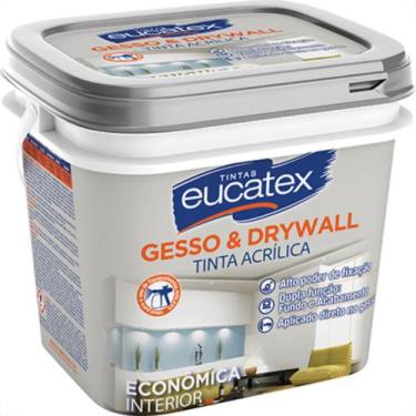Imagem de Tinta Eucatex P/Gesso/Drywall Branco Galao 3,6 Litros, Branco