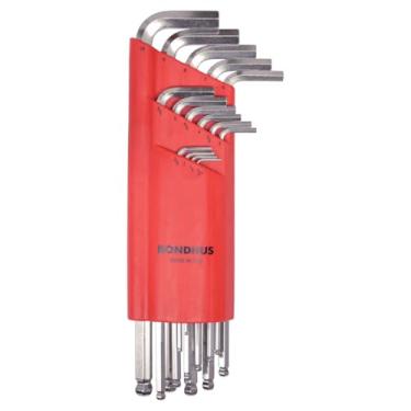 Imagem de Bondhus - 24512 17095 Conjunto de 15 chaves em L Balldriver com BriteGuard, tamanhos 1,27-10 mm