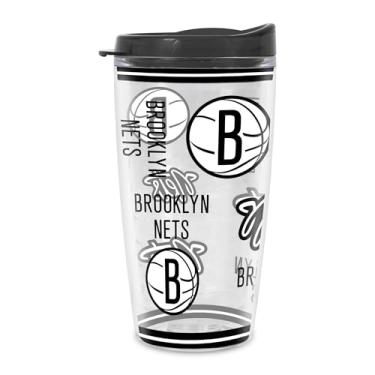 Imagem de Rico Industries Copo Tritan NBA Basketball Brooklyn Nets Mayhem parede dupla 473 ml