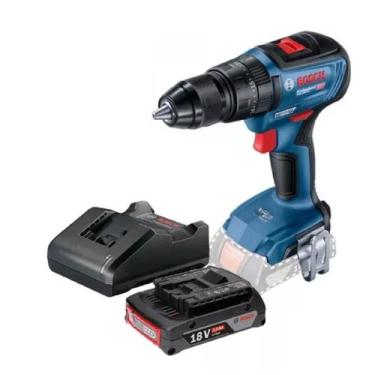 Imagem de Furadeira De Impacto Bosch A Bateria Gsb 18v-50 + Carregador Bivolt