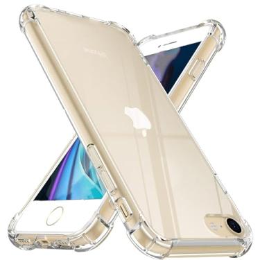 Imagem de USTIYA Capa para iPhone SE 3ª/2ª geração/iPhone 8/7 Uso Resistente, Bumper Absorção Choques em TPU Transparente Protector Câmera Espessamento nas Quatro Pontas da Carcasa