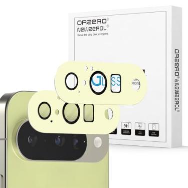 Imagem de (Pacote com 2) Protetor de lente de câmera Orzero compatível com Google Pixel 10 (não para modelo Pro/XL), protetor de câmera premium de metal e vidro, recortes precisos de alta definição