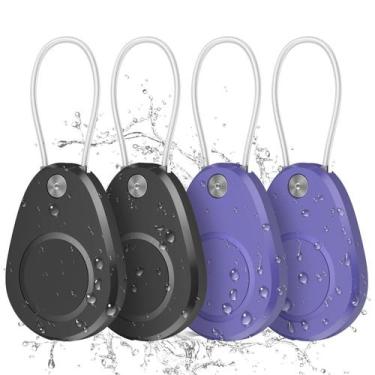 Imagem de Porta-chaves AirTag impermeável, pacote com 4 unidades para Apple AirT