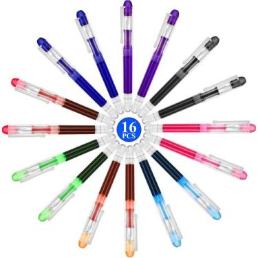 Imagem de Conjunto descartável de canetas-tinteiro Zonon de 16 peças de tinta co