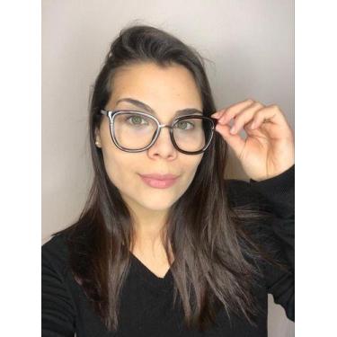 Imagem de Armação Óculos Grau Feminino Gatinho Fabi Preto - Palas Eyewear