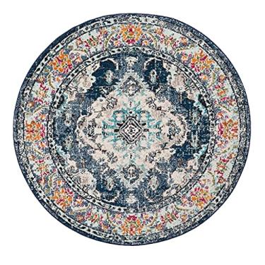 Imagem de Tapete de área, tapete redondo, tapete circular de estilo nórdico para casa cozinha sala de estar quarto banheiro decoração tapetes (tamanho: 120 cm)