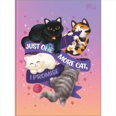 Imagem de Caderno Tilibra universitário purrfect cats brochura 80fls