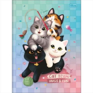 Imagem de Caderno Tilibra universitário purrfect cats brochura 80fls