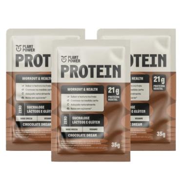 Imagem de 3x Sache Proteína Vegana Chocolate Plant Power 35g