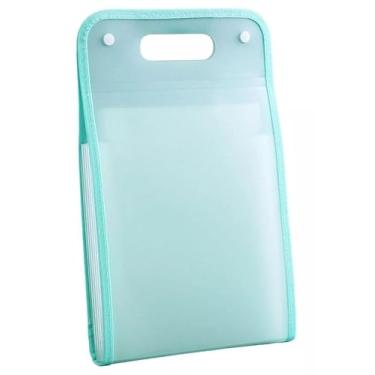 Imagem de Pasta Sanfonada 12 Divisorias A4 Papelaria Material Escolar(VERDE)