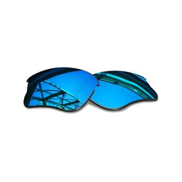 Imagem de SmartVLT Lentes de substituição masculinas para óculos de sol Oakley Flak Jacket - Mais opções, Ice Blue, One Size