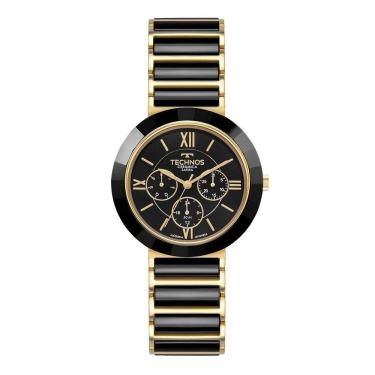 Imagem de Relógio Technos Feminino Ceramic Sapphire Dourado - 6p29amj-1p