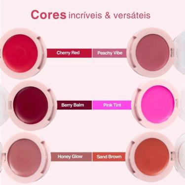Imagem de Blush Cremoso Ruby Rose Creamy Cheeks Linha Rosa – Textura Leve SAND BROWN