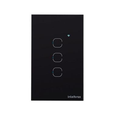 Imagem de Interruptor Smart Wi-fi Touch 3 Preto Ews 1003 4850018