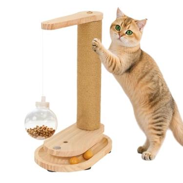 Imagem de Arranhador de gato – brinquedos interativos de corda de sisal – arranhadores para gatos, torre de árvore, para gatinhos, pequenos, médios, grandes, móveis, parede, sofá, escalada