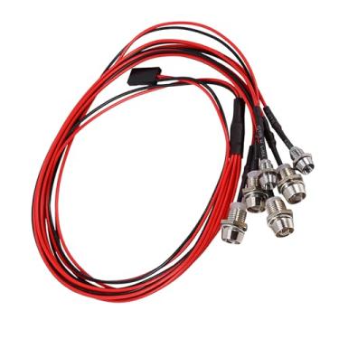 Imagem de SALALIS Carro RC 6 LED Conjunto de Luz Brilhante Farol Traseiro para Caminhão 1/10 5mm / 3mm de Diâmetro LED para Controle Remoto