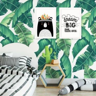 Imagem de Papel de Parede Floral Folhas de Bananeira - TACOLADO PAPEL DE PAREDE,