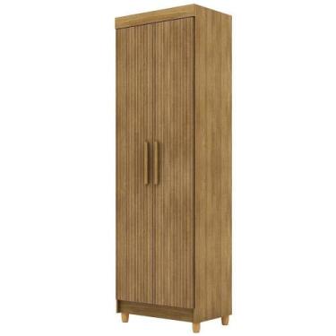 Imagem de Armário Multiuso 2 Portas 60cm Hebrom V01 Nature Brisa - Lyam Decor