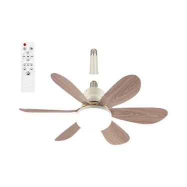 Imagem de Ventilador De Teto LED E27 40W Com Controle Remoto, 3 Modos, Alta Potê