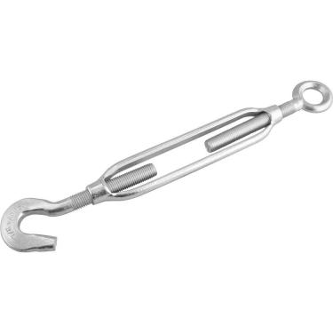 Imagem de Esticador Gancho Olhal para Cabo de Aço 7-8" - 22,2 mm com Tratamento Galvanizado e Resistência à Oxidação Vonder 490kgf