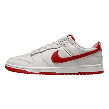 Imagem de Nike Tênis masculino Dunk Low, Vasto cinza/vermelho universitário/branco, 39