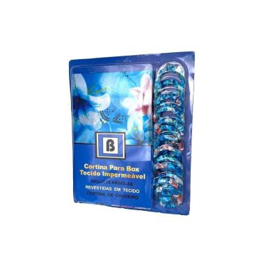 Imagem de Cortina Banheiro Tecido Impermeável De Box 1.80Cm X 1.80Cm