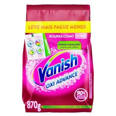 Imagem de Vanish Tira Manchas Em Pó Oxi Advance 870G Refil Econômico Para Roupas Coloridas Rosa