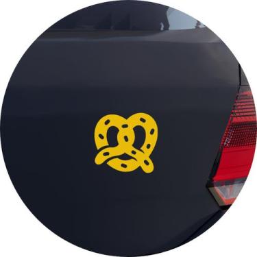 Imagem de Adesivo de Carro Pretzel Bretzel Pão Alemão - Cor Azul - Melhor Adesiv
