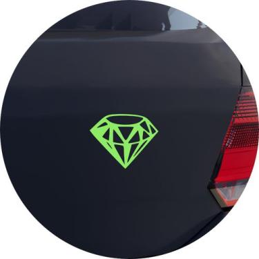 Imagem de Adesivo de Carro Pedra De Diamante - Cor Verde Claro - Melhor Adesivo,