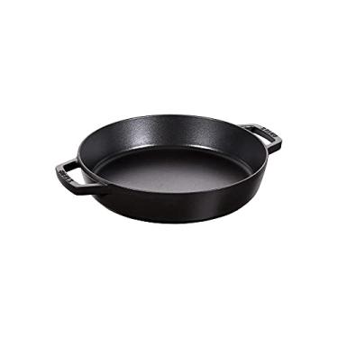 Imagem de Frigideira Redonda com Duas Alças, Ferro Fundido, Preto, 20 cm, STAUB