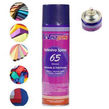 Imagem de Cola Spray Adesivo Temporária Patchwork Bordado Tecido 500ml - Levolpe