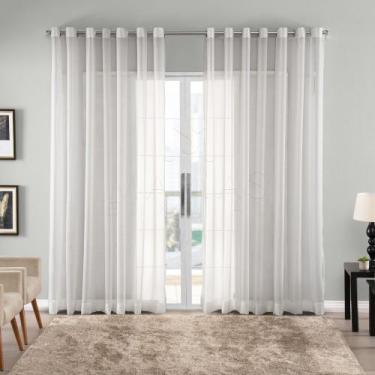 Imagem de Cortina Gaze de Linho 4,00m x 2,70m Sem Forro Para JanelaQuartoeSala -