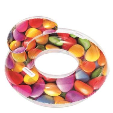 Imagem de Boia Circular com Encosto Delight Bestway 118x117cm, Colorido