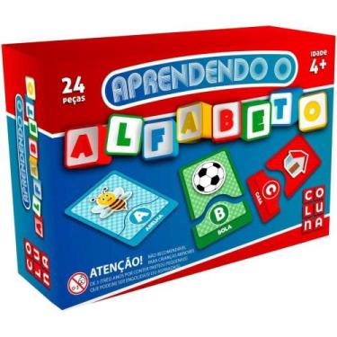 Imagem de Brinquedo Pedagógico Aprendendo o Alfabeto 24 Peças - Coluna