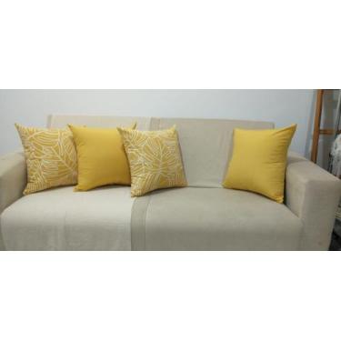 Imagem de Kit 04 capas para almofadas gorgurão - DOLLER 