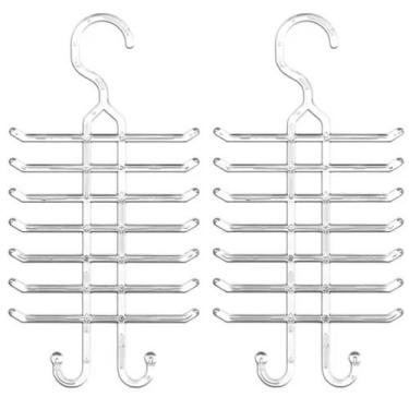 Imagem de Kit 2 Cabides para Gravatas Cintos Suporte Organizador de Closets Armá