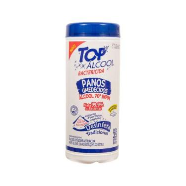 Imagem de Álcool Panos Umedecidos Tradicional com 35 Unidades 70 TOP