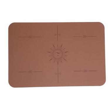 Imagem de Máquina de Costura Tapete de Abafamento, Pedal de Tapete de Costura PU Popa de Costura de Borracha Reduzir Vibrações Acessórios para Máquinas de Ruído para Acolchoado, Não (Brown