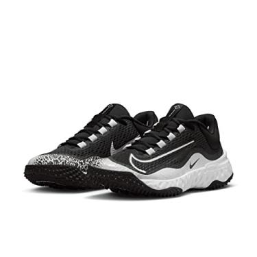 Imagem de Nike Tênis feminino Alpha Huarache Elite 4 Fastpitch Turf Preto | Branco Tamanho Médio, Preto | Branco, 9.5