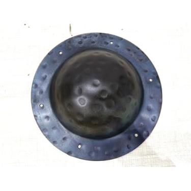 Imagem de Shield Boss Umbo medieval de ferro forjado à mão, totalmente funcional, pequeno, montagem de 14 g, grau de combate próximo, hammerd, visual para escudo nórdico viking preto da morte (20 cm)