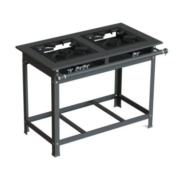 Imagem de Fogão Industrial 40x40 P10 2 Bocas Baixa Pressão qs qd - jl Colombo