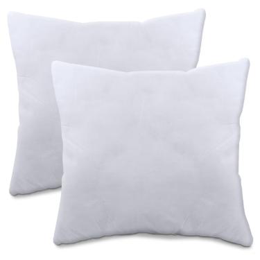 Imagem de Kit 2 Refil Para Almofada Fibras Siliconadas Antialérgico 40x40cm bf Colchões