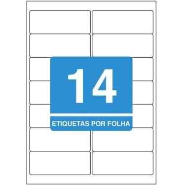 Imagem de Etiqueta Adesiva Inkjet/Laser A4 99,1mmx38,1mm TB363 1400 Unidades - T