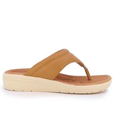 Imagem de Tamanco Feminino Fascite Plantar Usaflex AK0502002 Camel-Feminino