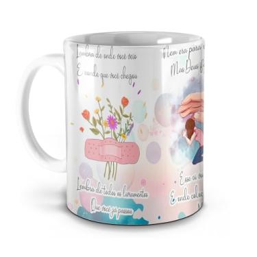 Imagem de Caneca Branca Evangélica - "Tá Chorando Por Quê?"