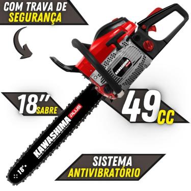 Imagem de Motosserra Kawashima Kcs500-P À Combustão 49Cc Com Sabre 18"