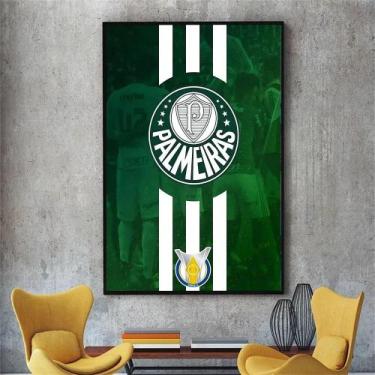 Imagem de Palmeiras Football Club Vintage Poster Sem Moldura Papel Kraft Arte De